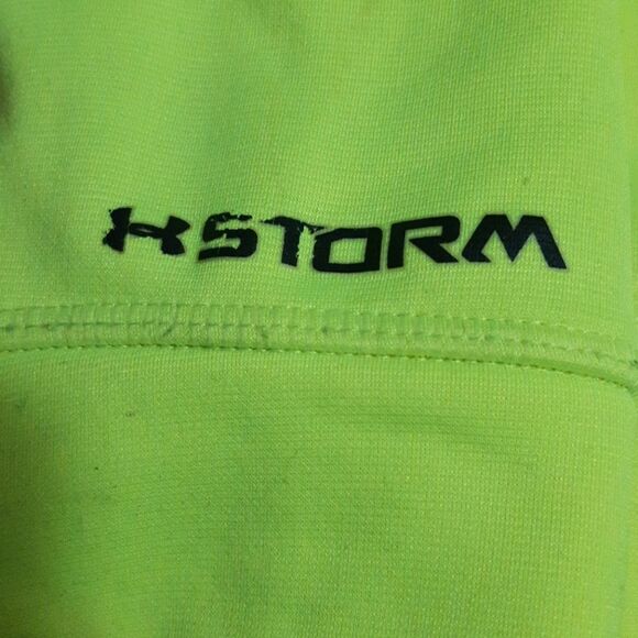 Under Armour Full Zipper Neon Green Sweater - Picture 4 of 12